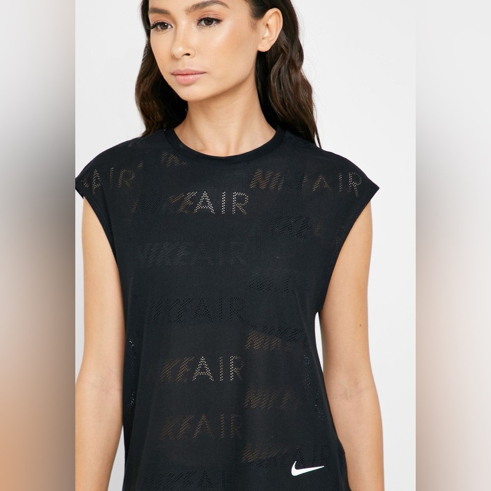 Nike Black Air Running Jersey Running Top
